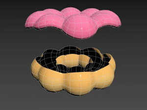 ring shaped donut 3D Model