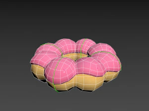 ring shaped donut 3D Model