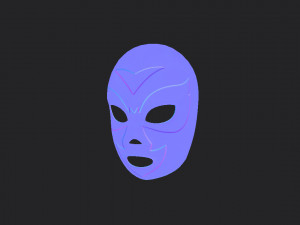 wrestling mask 3D Model