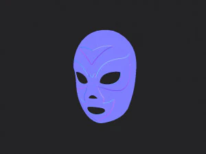 wrestling mask 3D Model