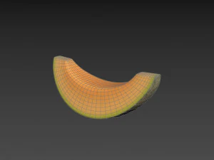 sliced melon 3D Model