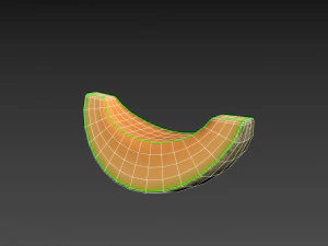 sliced melon 3D Model