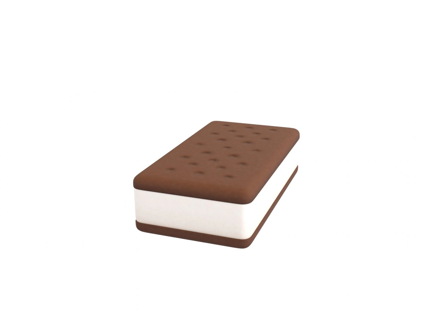 ice cream sandwich 3D Model .c4d .max .obj .3ds .fbx .stl .blend 
