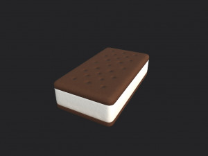 ice cream sandwich 3Dモデル