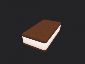 ice cream sandwich 3Dモデル