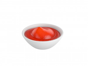ketchup bowl Modelo 3D