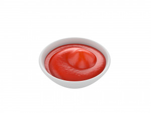 ketchup bowl Model 3D