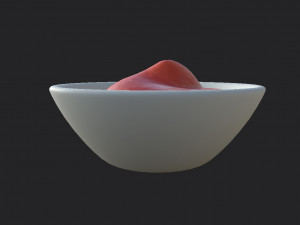 ketchup bowl Model 3D