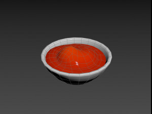 ketchup bowl Model 3D