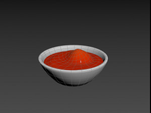 ketchup bowl Model 3D