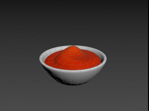 ketchup bowl Model 3D