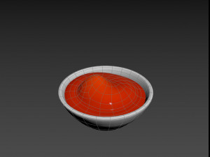 ketchup bowl Model 3D