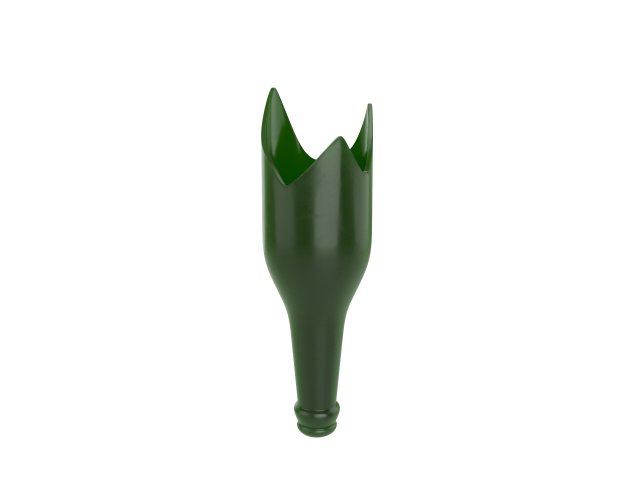 broken bottle 3D Model .c4d .max .obj .3ds .fbx .stl .blend 