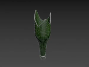 zerbrochene Flasche 3D Modell