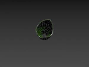 zerbrochene Flasche 3D Modell