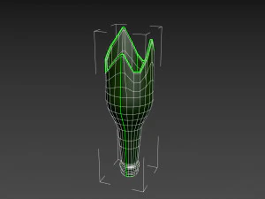 zerbrochene Flasche 3D Modell