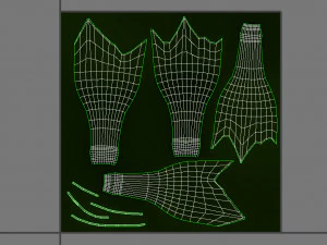 zerbrochene Flasche 3D Modell