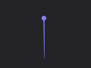 skull walking stick 3D Model