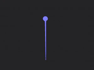 skull walking stick 3D Model