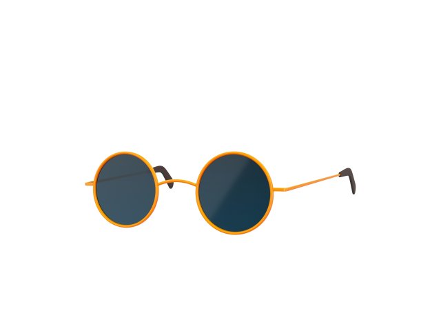 vintage round sunglasses 3D-Modell .c4d .max .obj .3ds .fbx .stl .blend 