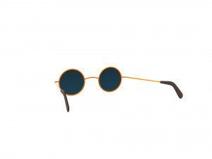 vintage round sunglasses 3D-Modell