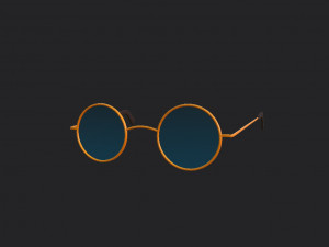 vintage round sunglasses 3D-Modell