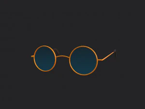 vintage round sunglasses 3D Model