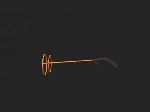 vintage round sunglasses 3D Model