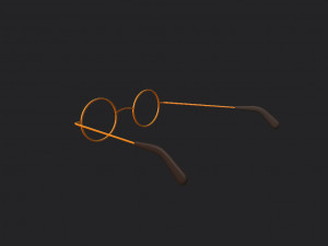 vintage round sunglasses 3D-Modell