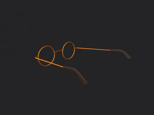 vintage round sunglasses 3D Model