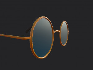 vintage round sunglasses 3D-Modell