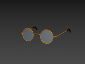 vintage round sunglasses 3D-Modell