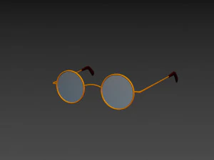 vintage round sunglasses 3D Model