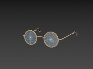 vintage round sunglasses 3D-Modell