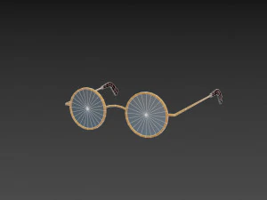 vintage round sunglasses 3D Model
