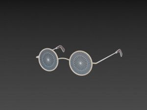 vintage round sunglasses 3D-Modell