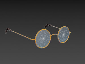 vintage round sunglasses 3D-Modell