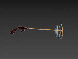 vintage round sunglasses 3D Model