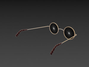 vintage round sunglasses 3D-Modell