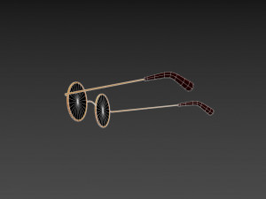 vintage round sunglasses 3D-Modell