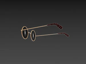 vintage round sunglasses 3D Model