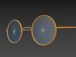 vintage round sunglasses 3D-Modell