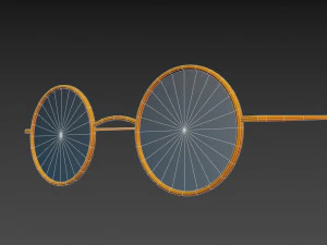 vintage round sunglasses 3D Model