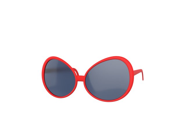lady sunglasses 3D 模型 .c4d .max .obj .3ds .fbx .stl .blend 
