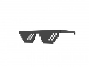 pixel sunglasses 3D Model