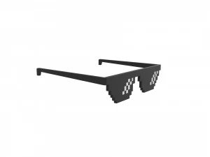 &oacute;culos de sol pixelados Modelo 3D