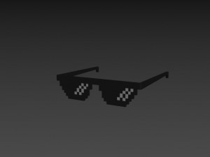 pixel sunglasses 3D Model
