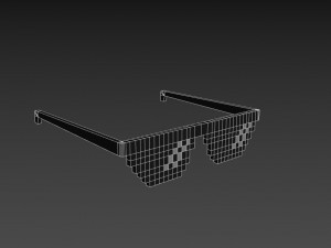 pixel sunglasses 3D Model