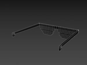 &oacute;culos de sol pixelados Modelo 3D