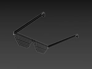&oacute;culos de sol pixelados Modelo 3D